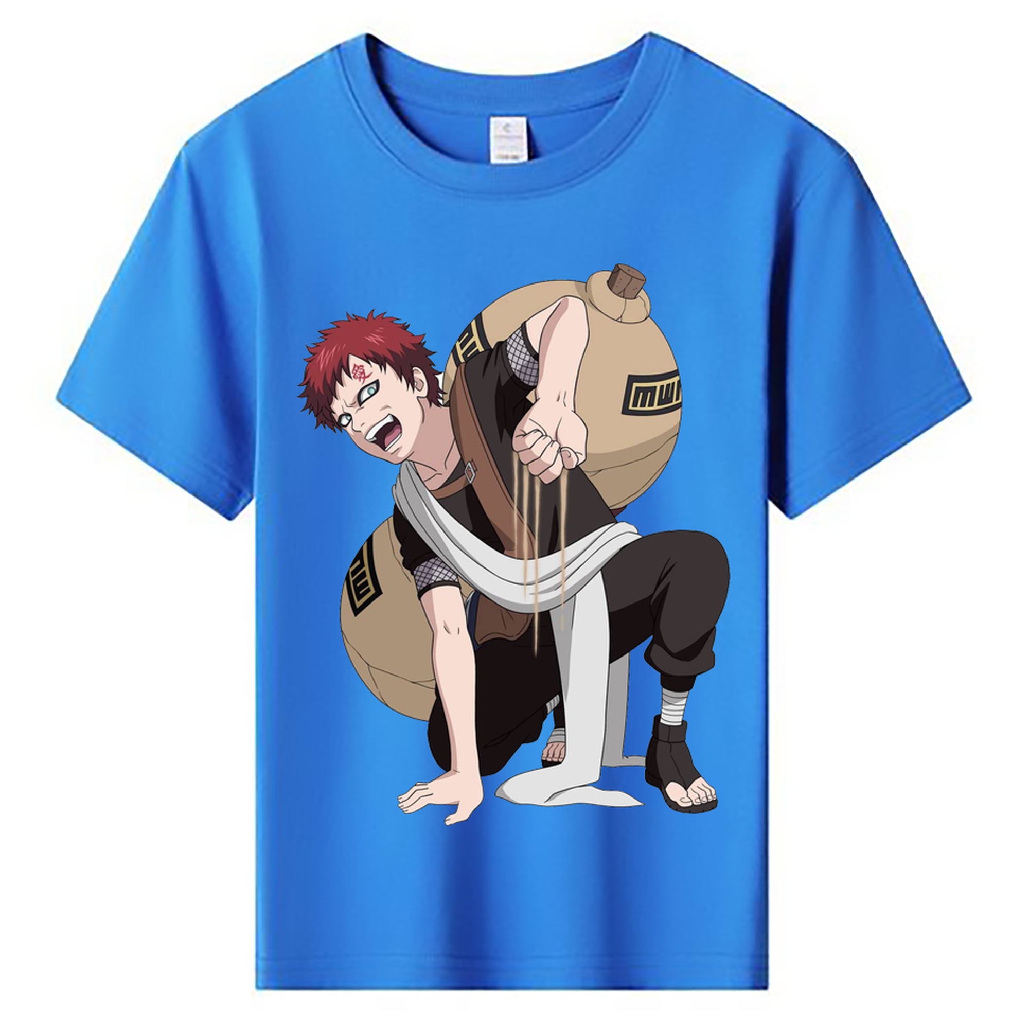 （画像用） NARUTO -ナルト- ガアラ Gaara 綿100％キッズTシャツ（フロントプリント）